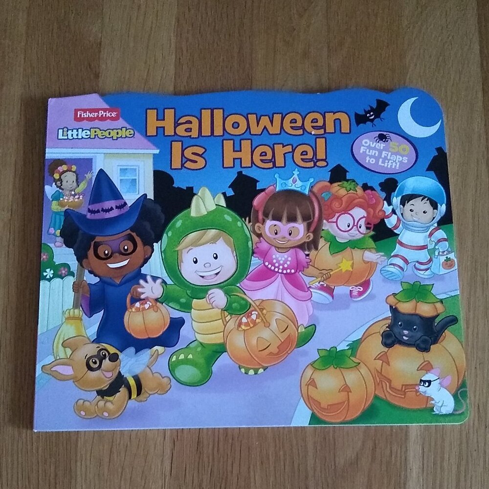 Fisher Price Little People Halloween is Here Board book New